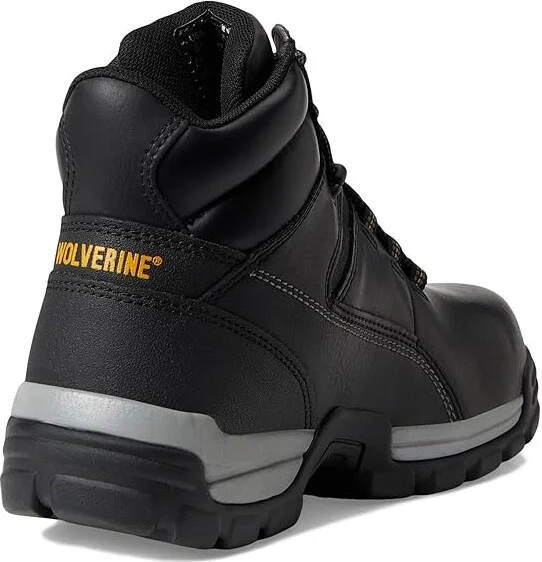 Wolverine Tarmac Comp Toe 6 Boot Men's Work Boots Black : 7 4E - Extra Wide, Leather - Image 5