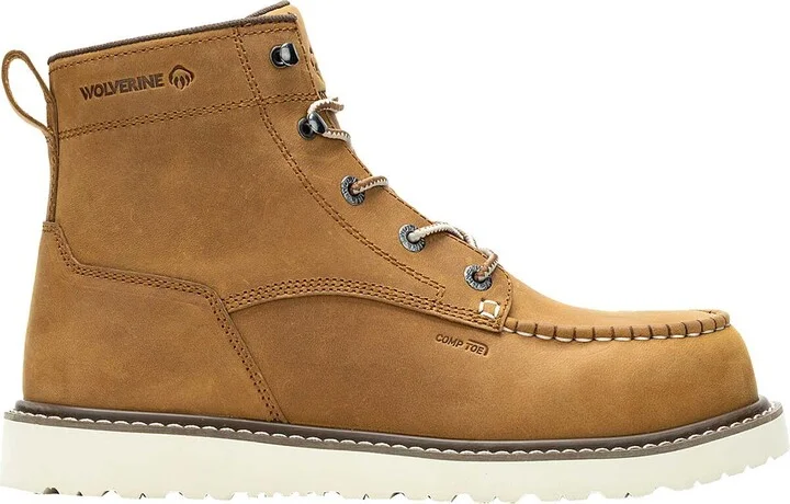 Wolverine Trade Wedge Unlined 6in Moc-Toe Composite-Toe Boot - Men's