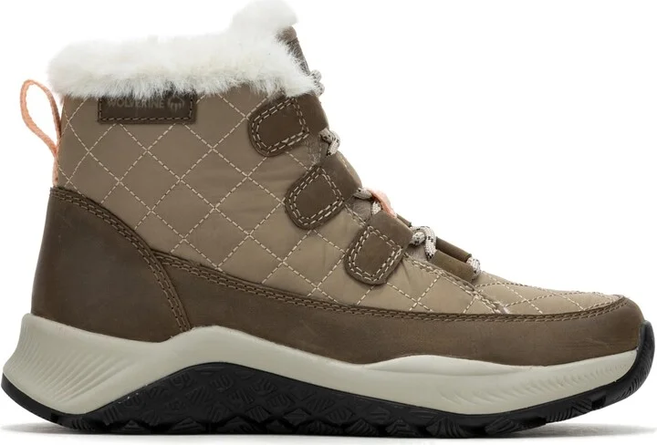 Wolverine Women's Luton Quilted Waterproof Insulated Mid Snow Boot