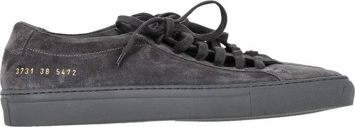 Woman by Common Projects Achilles Sneakers in Grey Suede