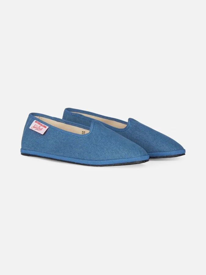 Woman Denim Slipper Loafers My Chalom Special Edition - Image 2