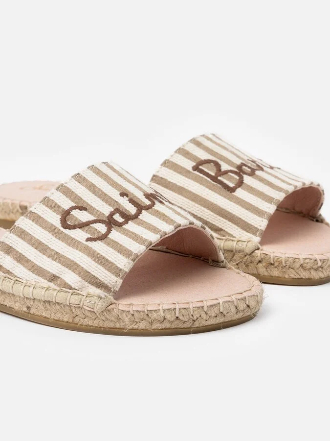 Woman Espadrillas Mules Luz With Saint Barth Embroidery - Image 2