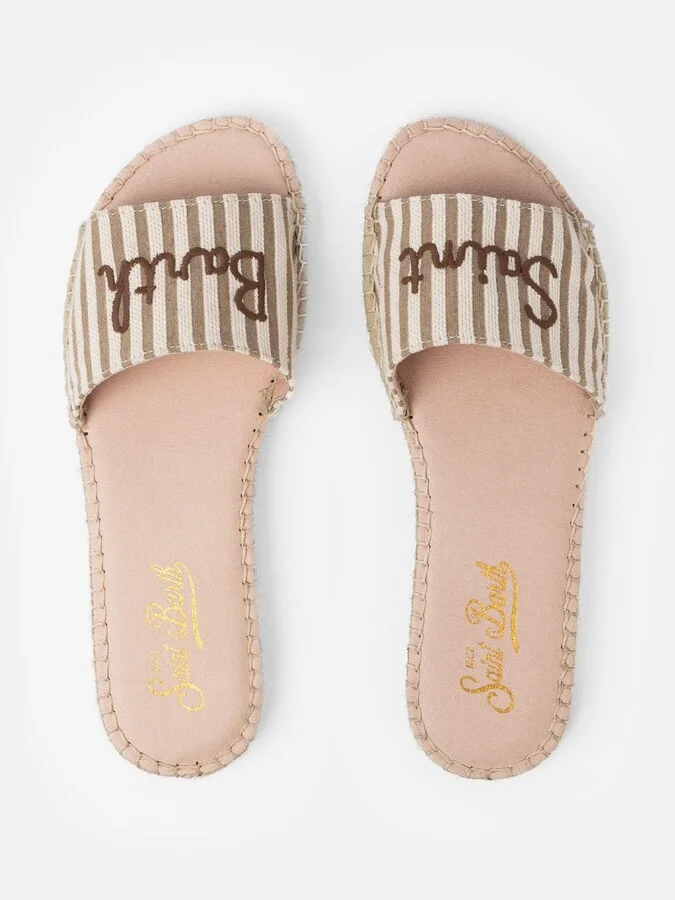 Woman Espadrillas Mules Luz With Saint Barth Embroidery - Image 4