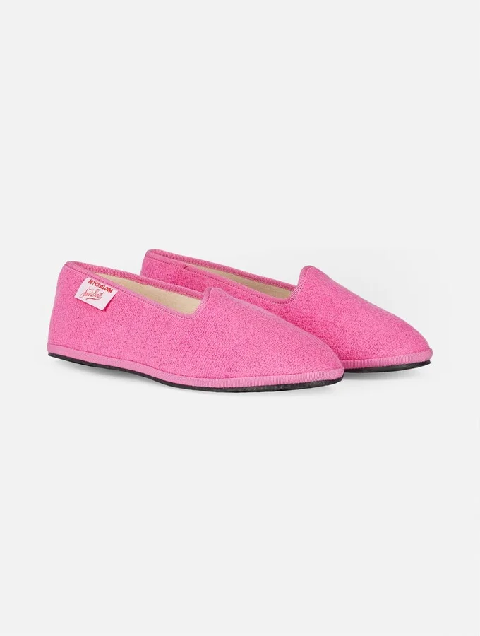 Woman Pink Terry Slipper Loafer My Chalom Special Edition - Image 2