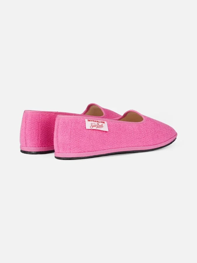 Woman Pink Terry Slipper Loafer My Chalom Special Edition - Image 4
