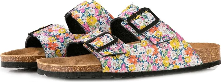 Woman Sandals With Flower Print - Image 2
