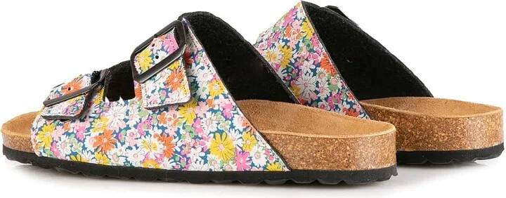 Woman Sandals With Flower Print - Image 3