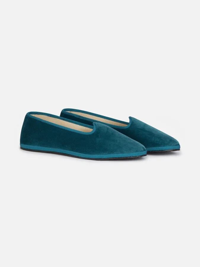 Woman Velvet Slipper Loafers My Chalom Special Edition - Image 2