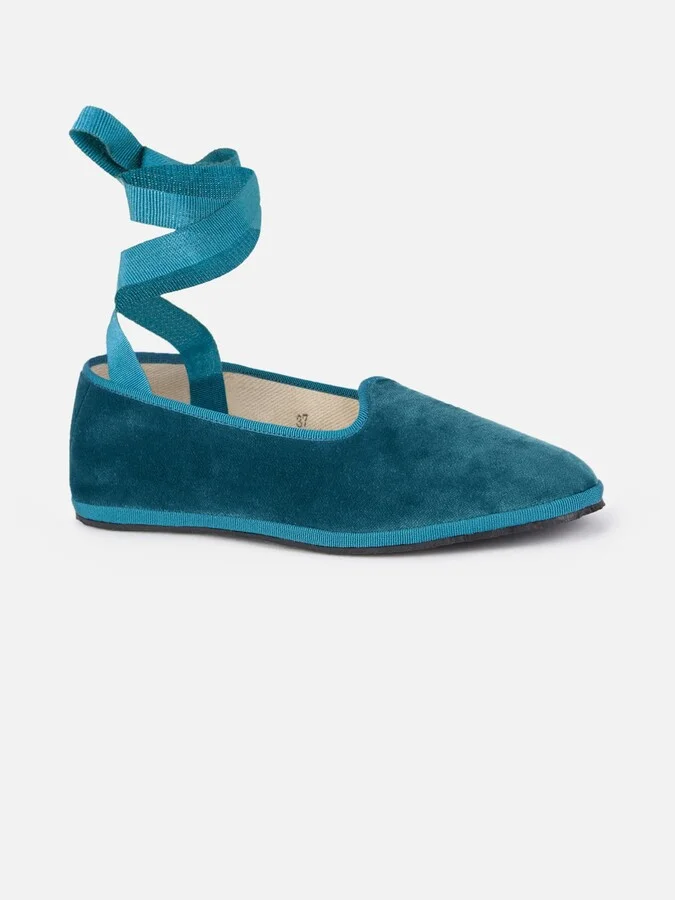 Woman Velvet Slipper Loafers My Chalom Special Edition