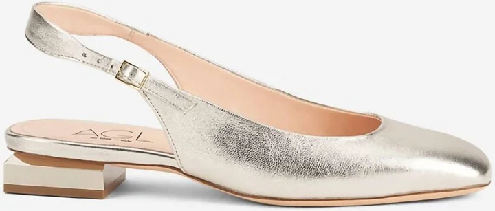 Women Angie L Sling Back Ballet Flat In Gold
