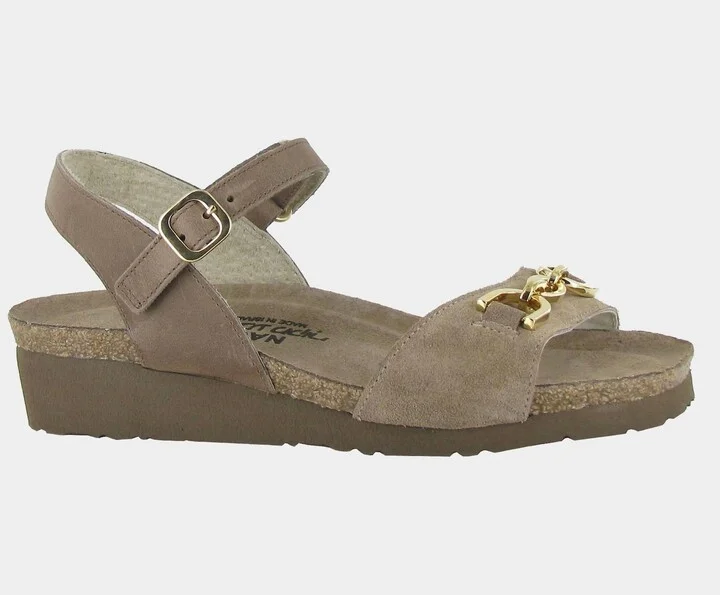 Women Aubrey Suede Sandal In Snl - Almond Suede/bark Nubuck