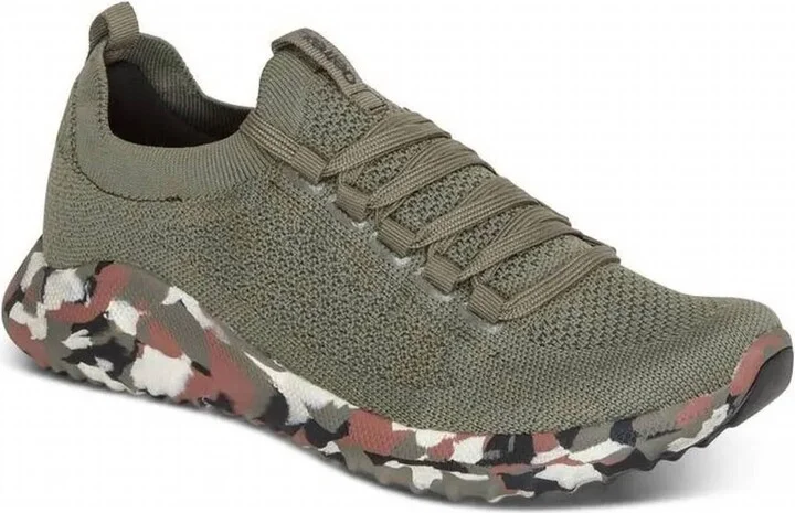 Women Carly Arch Support Sneaker In Olive Camo