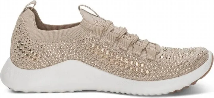 Women Carly Sparkle Sneaker In Tan