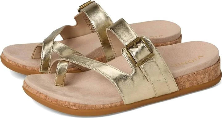Women Carmela Thong Sandals In Gold