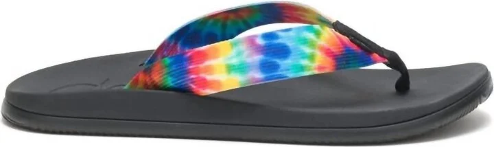 Women Chillos Flip Flop In Dark Tie Dye