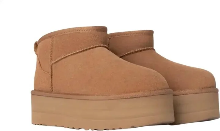 Women Classic Ultra Mini Platform Boot In Chestnut
