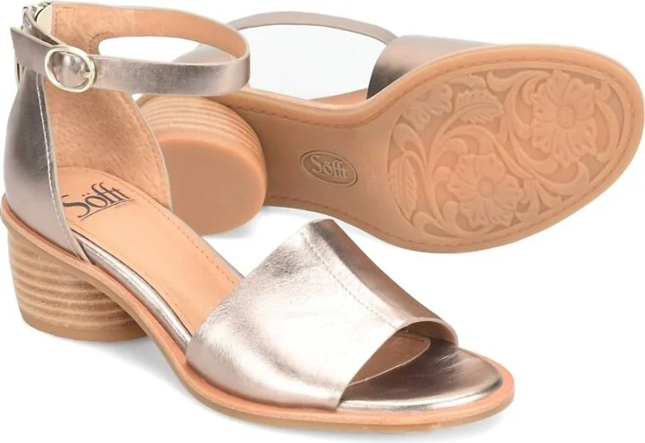 Women Colby Sandals In Light Bronze Metallic