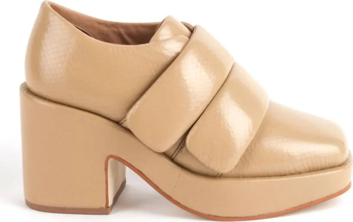 Women Crime Platform Loafer In Wheat