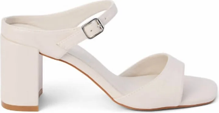 Women Donnie Heeled Sandals In Ivory