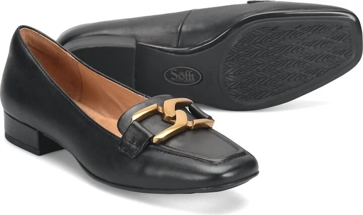 Women Erica Loafer In Black Leather