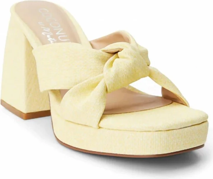 Women Esme Platform Heel In Yellow