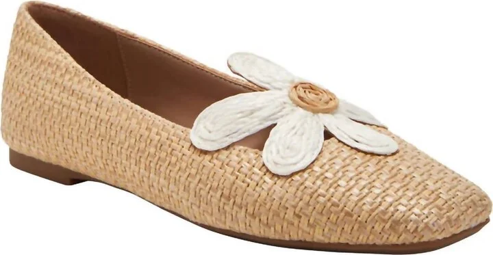 Women Evie Daisy Flat Ballet In Natural