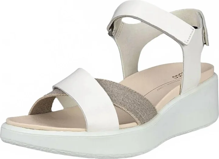 Women Flowt Crossband Wedge In White