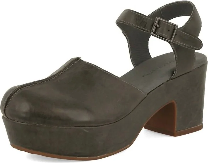 Women Gabrielle Platform Heel Clog In Olive