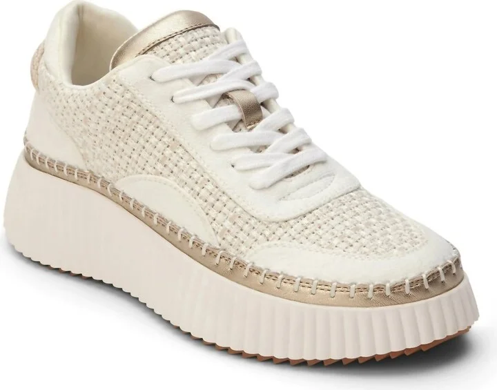 Women Go To Sneakers In Natural Woven