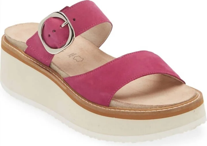 Women Halvah Sandal In Pink Plum