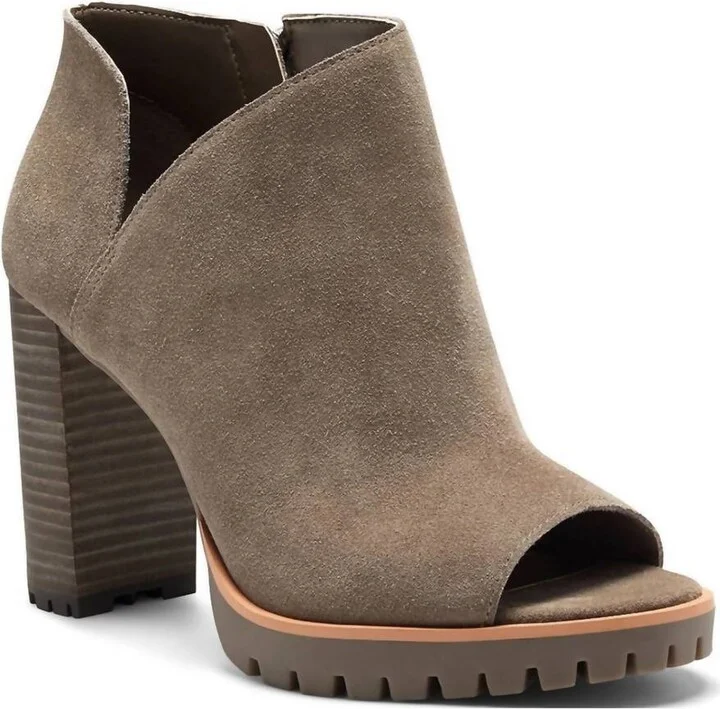 Women Hevana Open Toe Bootie In Beige