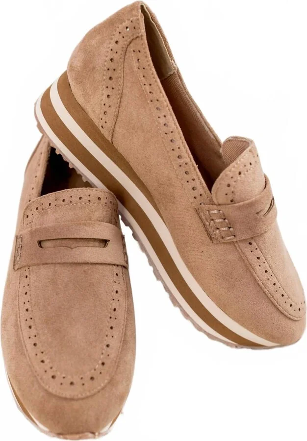 Women Keeping It Simple Platform Loafer In Brown