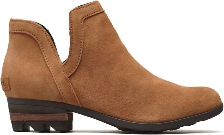 Women Lolla Cut-Out Boot In Camel Brown,black