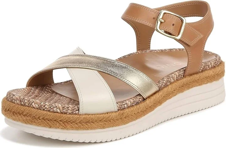 Women Mar Sandal In Camel Multi