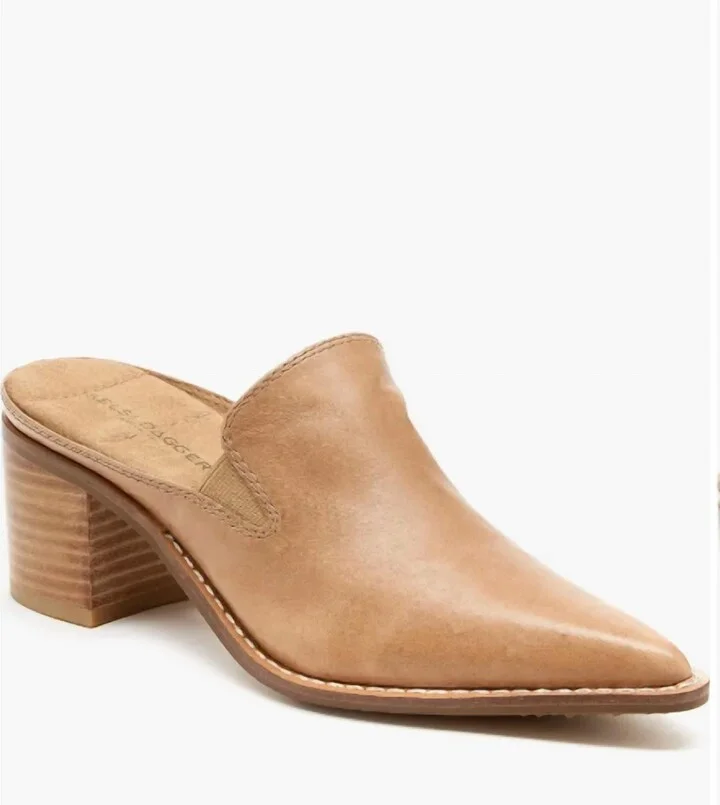 Women Mason Pointed-Toe Mules In Bison