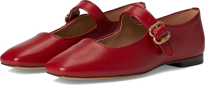 Women Michaela Flat Shoes In Scarlet