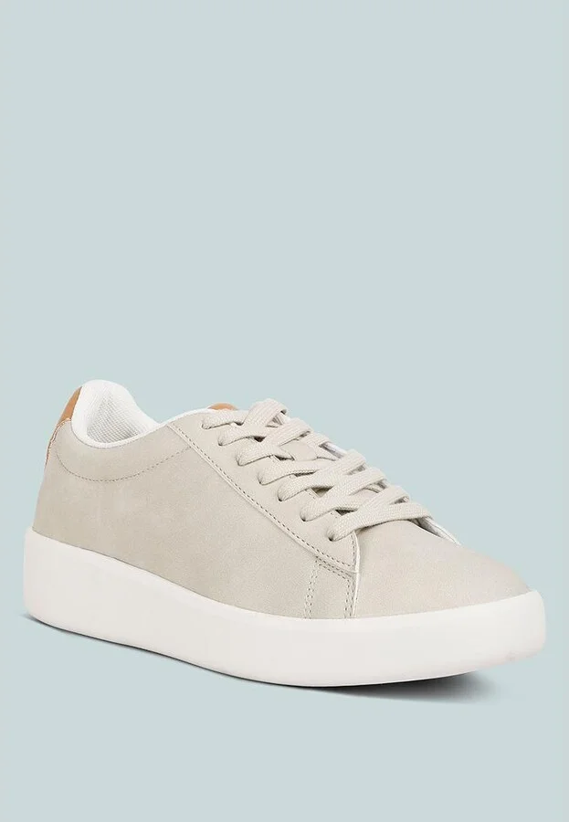 Women Minky Lace Up Casual Sneakers - Image 3