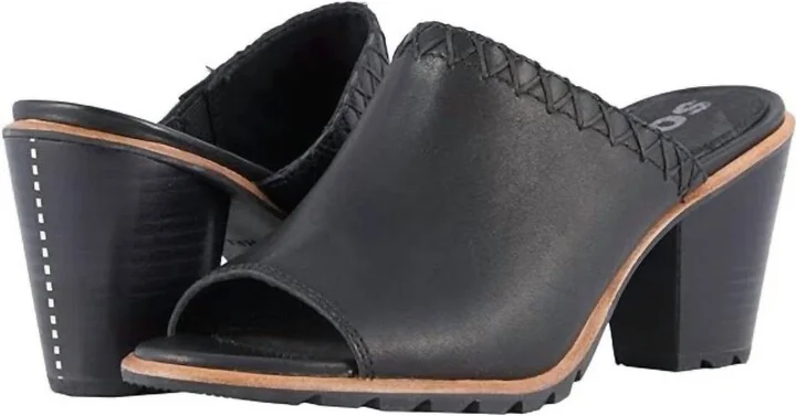 Women Nadia Heeled Mule In Black