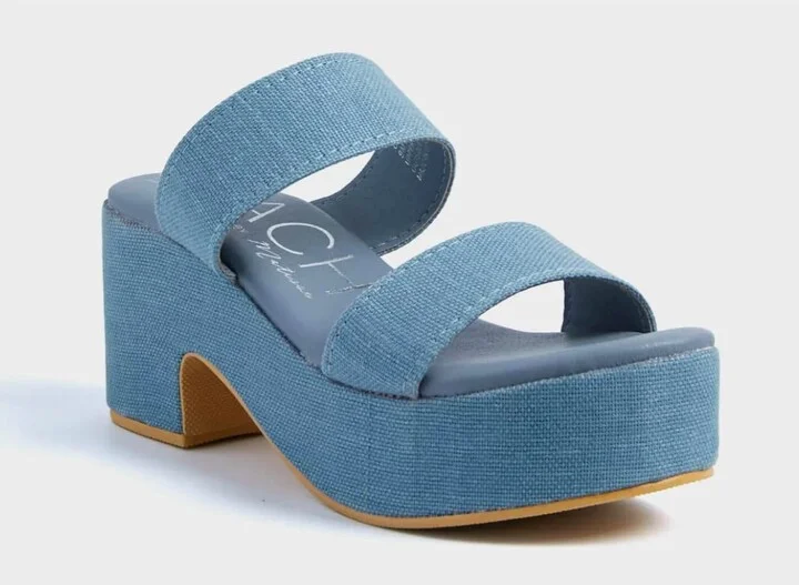Women Ocean Ave Platfrom In Denim