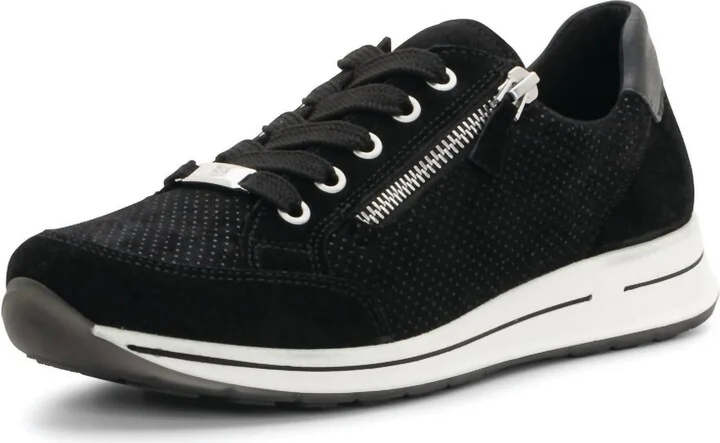Women Oleanna Zip Sneaker In Black/puntikid