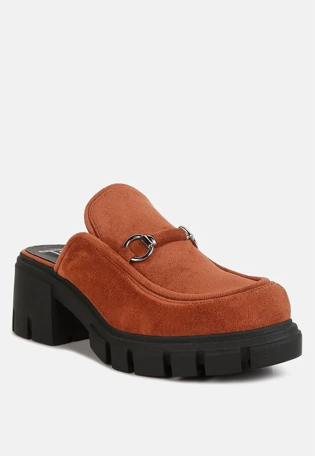 Women prosper velvet slip on mules - Image 2