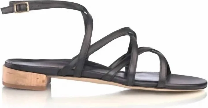 Women Ramona Flat Sandal In Black