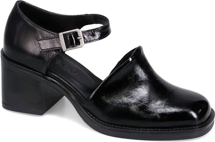 Women Rita Heel Sandal In Black Pat