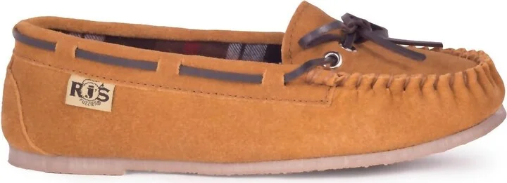 Women Rjs Unlined Driving Moccasin In Chestnut