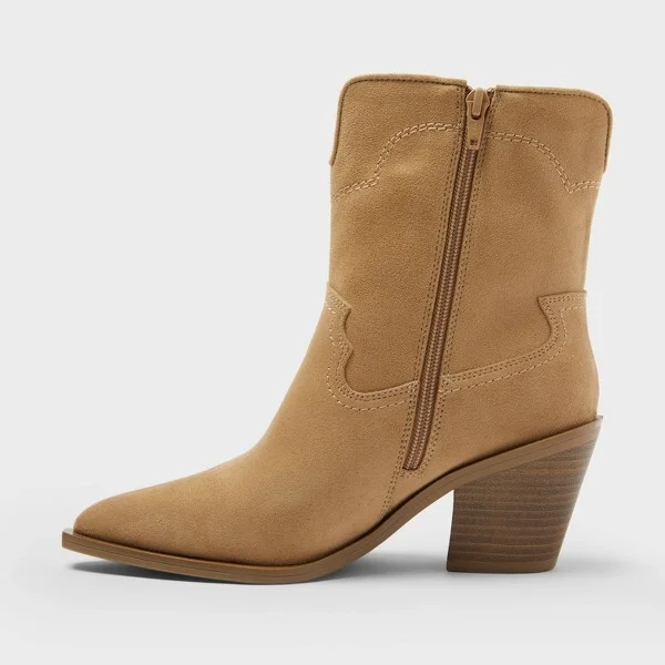 Women’s Dallas Ankle Western Bootie with Memory Foam Insole – Universal Thread™ - Image 2