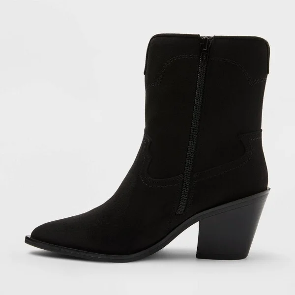 Women’s Dallas Ankle Western Bootie with Memory Foam Insole – Universal Thread™ - Image 3