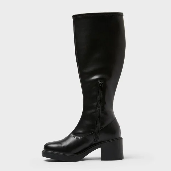 Women’s Danika Wide Calf Black Tall Stretch Boots – Wild Fable™ Black 5.5WC - Image 2