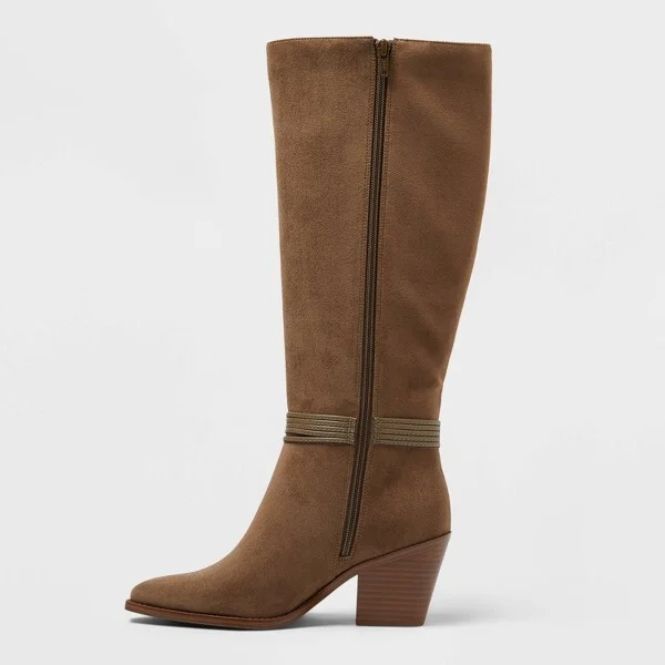 Women’s Rio Whip Stitch Tall Boots with Memory Foam Insole – Universal Thread™ - Image 2