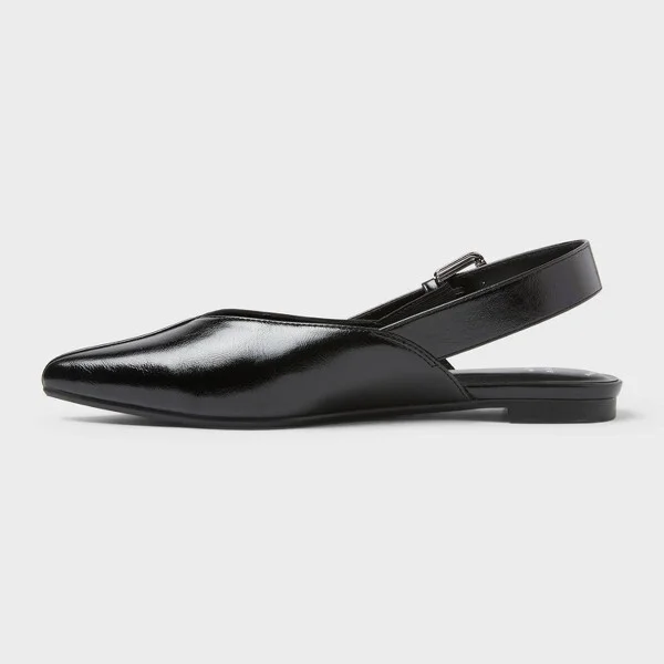 Women’s Victoria Sling Back Side Buckle Flats with Memory Foam Insole – A New Day™ - Image 2
