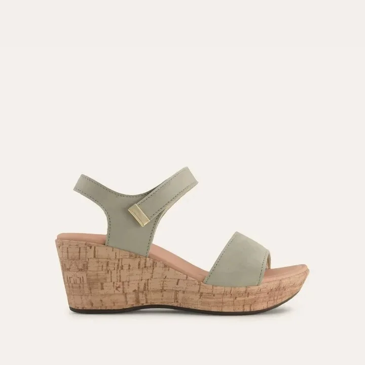 Women Summer Wedge In Sage